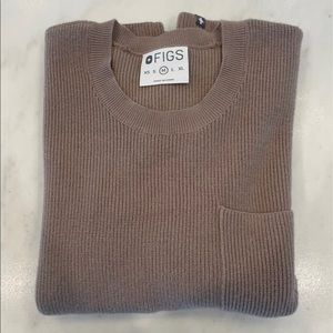 FIGS sweater MEDIUM latte, super soft